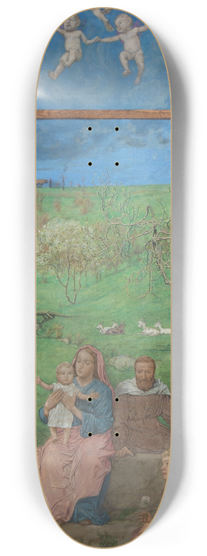 Hans Thoma - Ruhe auf der Flucht 8.25 inch art skate deck