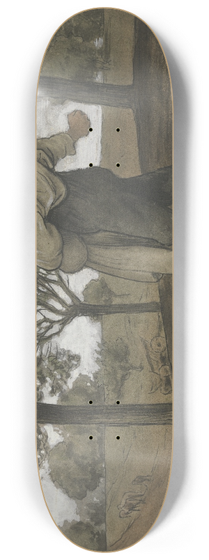 Hans Thoma - Sower 8.25 inch art skate deck