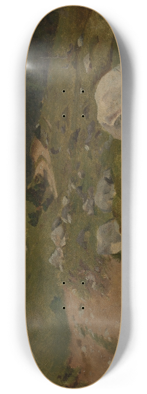 Hans Thoma - Steiniger Weg am Waldrand 8.25 inch art skate deck