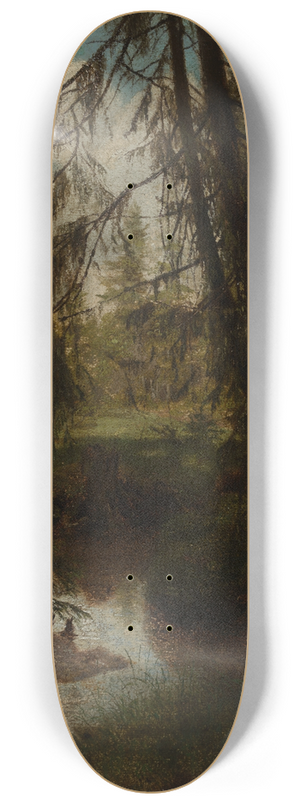 Hans Thoma - Tannen am Waldbach 8.25 inch art skate deck