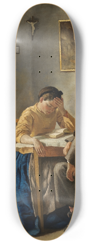 Hans Thoma - The siblings 8.25 inch art skate deck