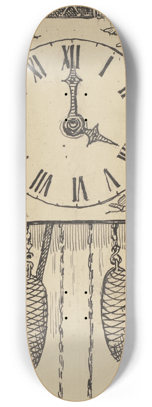 Hans Thoma - Uhr 8.25 inch art skate deck