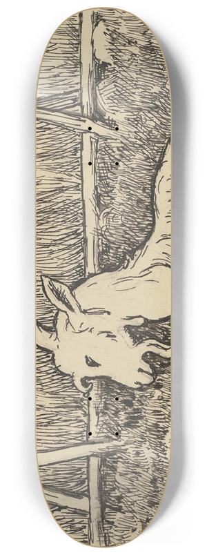 Hans Thoma - Ziege 8.25 inch art skate deck