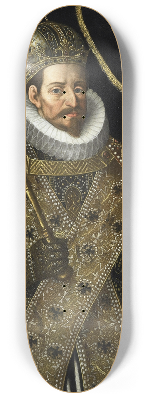 Hans von Aachen - Matthias, Emperor of the Holy Roman Empire (1557-1619) 8.25 inch art skate deck