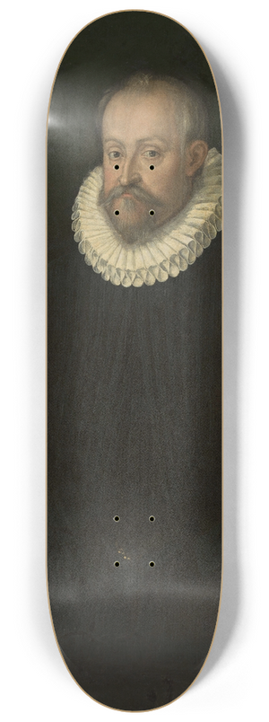 Hans von Aachen - Portrait of a man 8.25 inch art skate deck