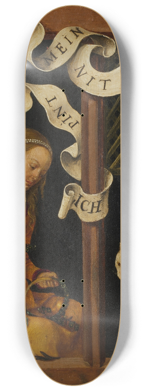 Hans von Kulmbach - Girl Making a Garland 8.25 inch art skate deck Hans von Kulmbach - Girl Making a Garland 8.25 inch art skate deck