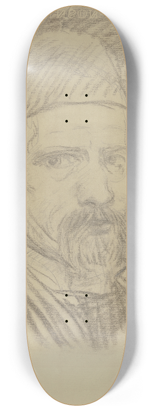 Hans Von Mares - Self-portrait 8.25 inch art skate deck