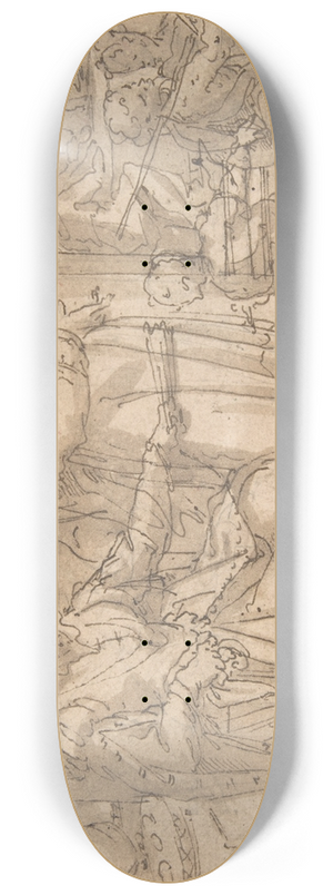 Hans Weiner - Two Women Talking 8.25 inch art skate deck