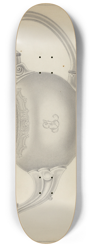 Hans Westendorff - Silver Teapot 8.25 inch art skate deck