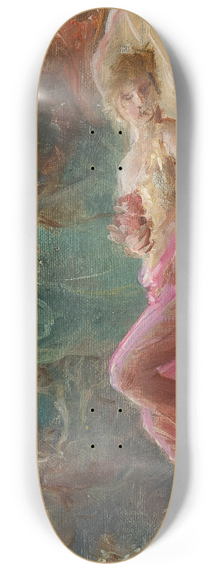 Hans Zatzka - Allegory of Sleep 8.25 inch art skate deck