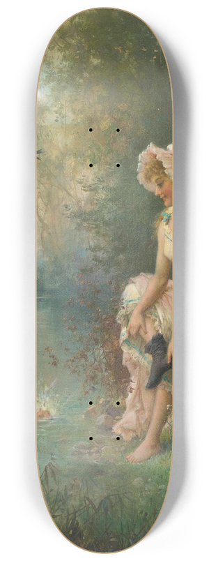 Hans Zatzka - Love By The Rivers Edge 8.25 inch art skate deck