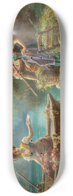 Hans Zatzka - The Love Message 8.25 inch art skate deck