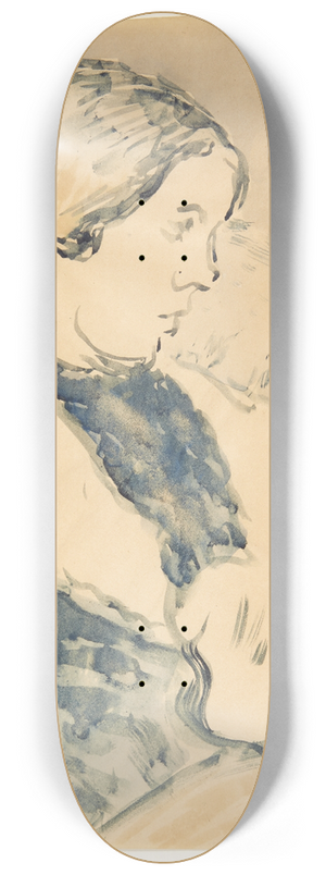 Harald Giersing - Portrt af siddende kvinde vendt mod hjre 8.25 inch art skate deck