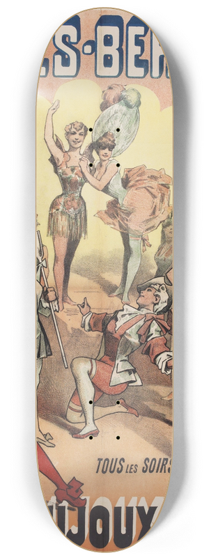Alfred Choubrac - Folies-Bergere Tous Les Soirs Joujoux Ballet 8.25 inch art skate deck