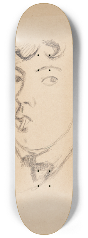 Harald Giersing - Selvportrt med cigaret 8.25 inch art skate deck