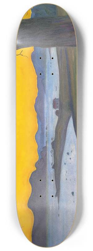 Harald Sohlberg - From Vrvgen, The Fishermans Cottage 8.25 inch art skate deck