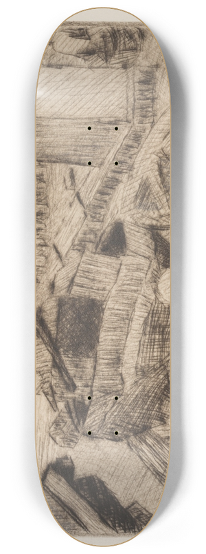 Abraham Walkowitz - Street Scene, Building, Or Portrait 8.25 inch art skate deck Abraham Walkowitz - Street Scene, Building, Or Portrait 8.25 inch art skate deck