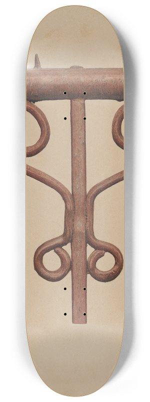 Harley Kempter - Cast Iron Window Railing 8.25 inch art skate deck