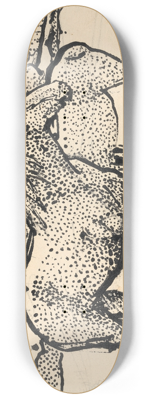 Harold Gilman - Two Horses 8.25 inch art skate deck