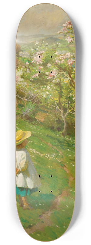 Harold Harvey - Springtime In The Orchard 8.25 inch art skate deck