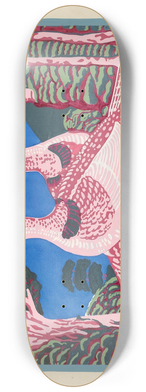 Harold Merriam - Bandbox Design (Grouse) 8.25 inch art skate deck