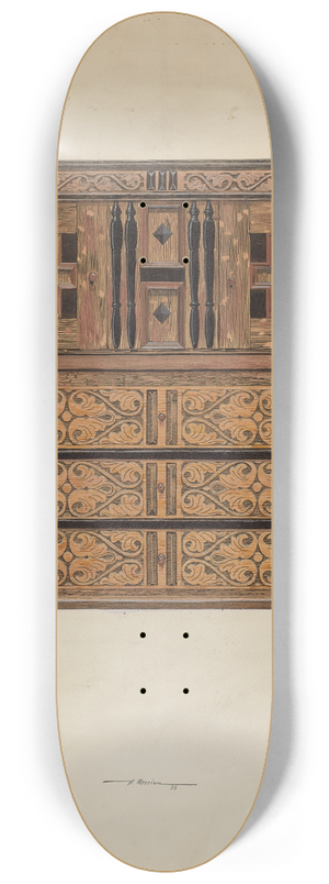 Harold Merriam - Cupboard with Drawers 8.25 inch art skate deck