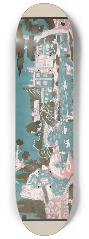 Harold Merriam - Wallpaper from Bandbox Covering 8.25 inch art skate deck