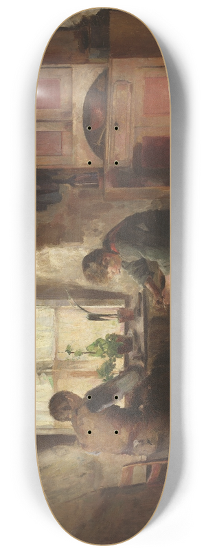Harriet Backer - A Country Cobbler 8.25 inch art skate deck Harriet Backer - A Country Cobbler 8.25 inch art skate deck