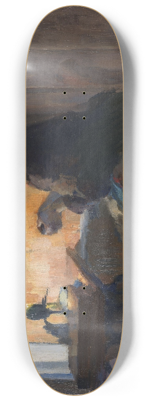 Harriet Backer - By Lamp Light 8.25 inch art skate deck Harriet Backer - By Lamp Light 8.25 inch art skate deck