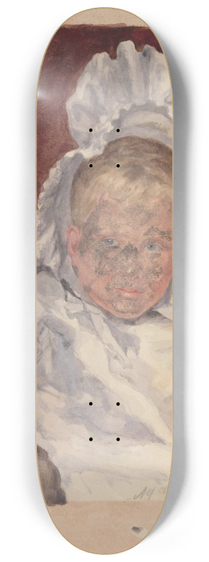 Alfred Cluysenaar - Portrait of a child 8.25 inch art skate deck