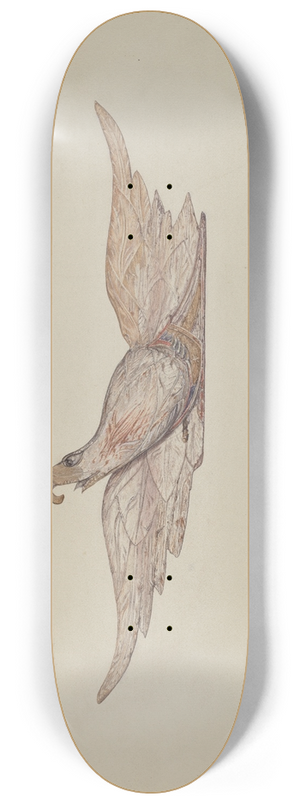 Harriette Gale - Small Carved Bellamy Eagle 8.25 inch art skate deck