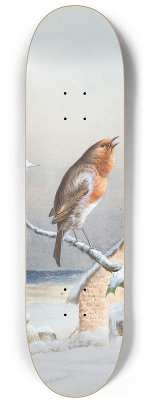 Harry Bright - Winter A Cock Robin 8.25 inch art skate deck