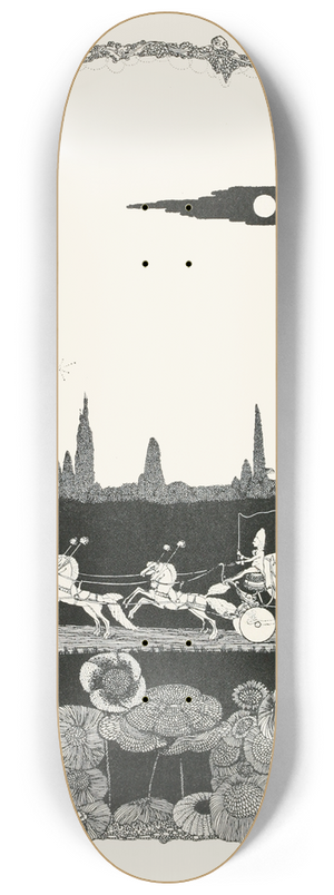 Harry Clarke - Away she drove, scarce able to contain herself for joy 8.25 inch art skate deck