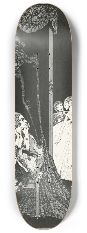 Harry Clarke - He thought the princess was his queen 8.25 inch art skate deck