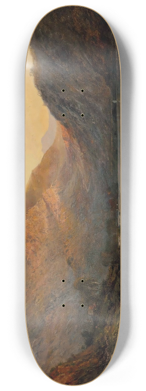 Alfred de Branski - The Evening Glow, Vale Of Eagle, Loch Lomond 8.25 inch art skate deck
