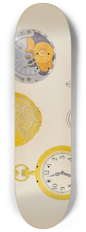 Harry G. Aberdeen - Ladys Watch Case and Frame 8.25 inch art skate deck