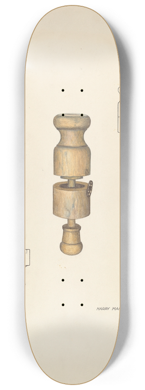 Harry Mann Waddell - Butter Mold 8.25 inch art skate deck