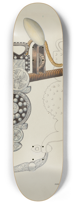 Harry Mann Waddell - Spade Bit 8.25 inch art skate deck