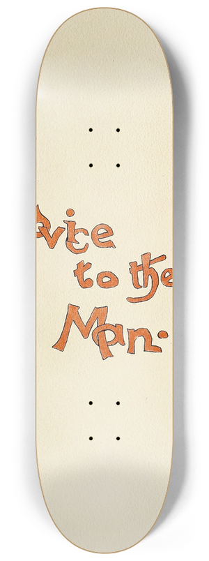 Harry Whitney McVickar - Matrimonial advice pl04 8.25 inch art skate deck