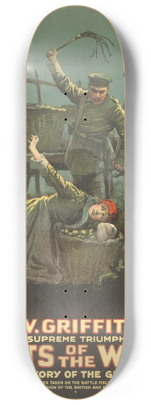 H.C. Miner Litho. Co. - Hearts of the world 8.25 inch art skate deck