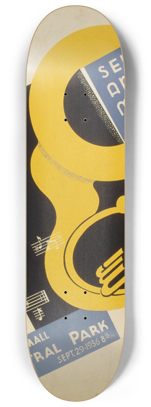 H. Das - Senior amateur music contest 8.25 inch art skate deck