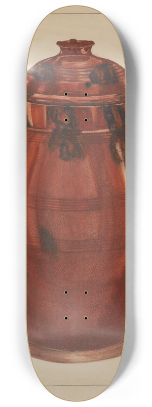 Hedwig Emanuel - Jar with Cover 8.25 inch art skate deck