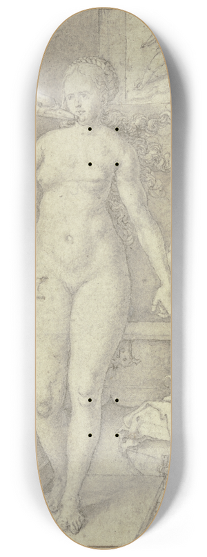 Heinrich Aldegrever - Herkules ttet die Schlangen; Leda mit dem Schwan 8.25 inch art skate deck