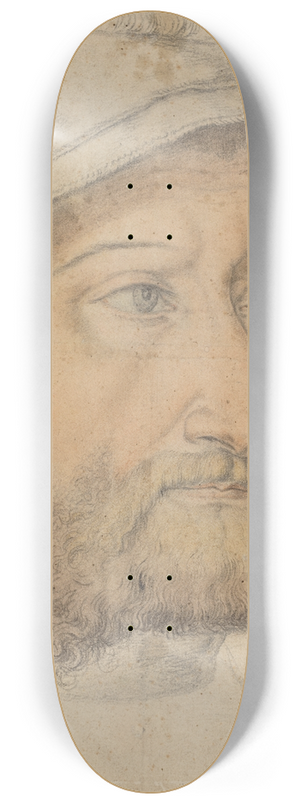 Heinrich Aldegrever - Portrait of a Bearded Man with a Beret 8.25 inch art skate deck