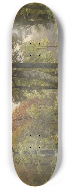 Heinrich Bhmer - Waldlichtung mit Rehwild 8.25 inch art skate deck
