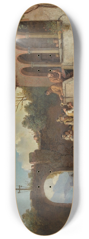 Heinrich Brkel - Soup Kitchen In The Monastery 8.25 inch art skate deck