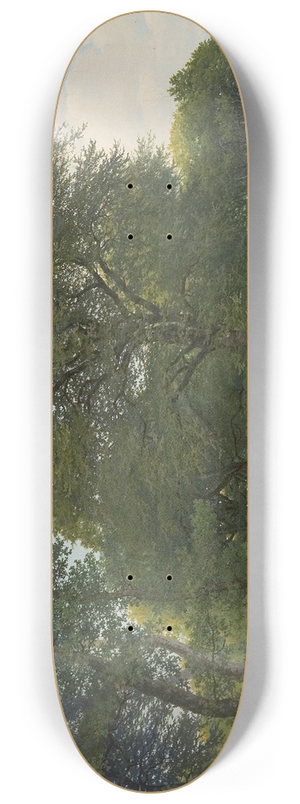 Heinrich Buntzen - Et skovparti i Charlottenlund. Aften 8.25 inch art skate deck