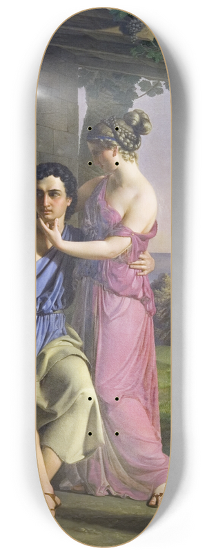 Heinrich Eddelien - The Origin of Painting 8.25 inch art skate deck