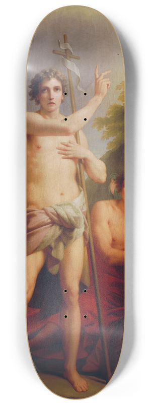 Heinrich Friedrich Fger - Saint John preaching 8.25 inch art skate deck