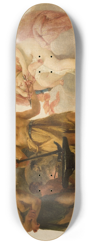 Heinrich Friedrich Fger - Venus in the forge of Vulcan 8.25 inch art skate deck